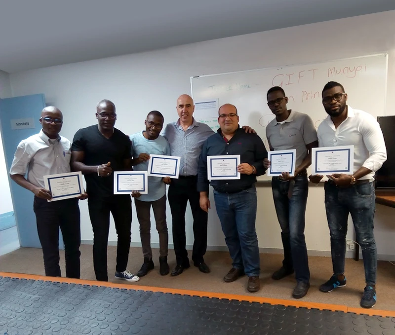 Formação de “ATM Self Serv 66xx – Reparação de Módulos”, ministrada pela Bytes Managed Solutions, na Africa Sul, de 02 de Outubro a 13 de Outubro de 2017